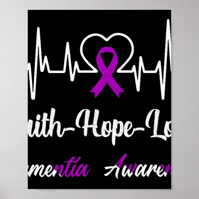Dementia Awarteness Christian Kor Purpl Poster (Framsidan)