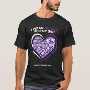 Dementia Far ger Bära Lila Pappa Alzheimers T Shirt