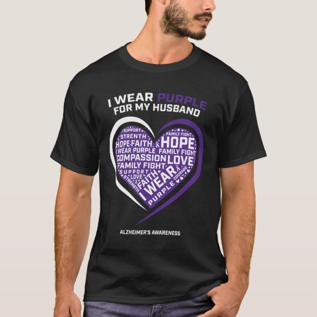 Dementia Gift Products Lila Make Alzheimers's T Shirt (Framsida)