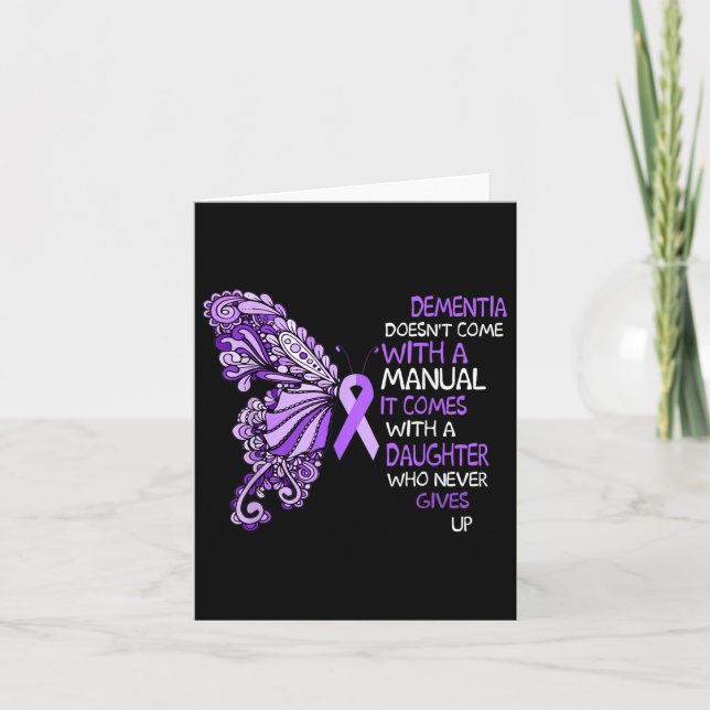 Dementia har en Kom med en handbok som kommer med  Kort (Framsida)