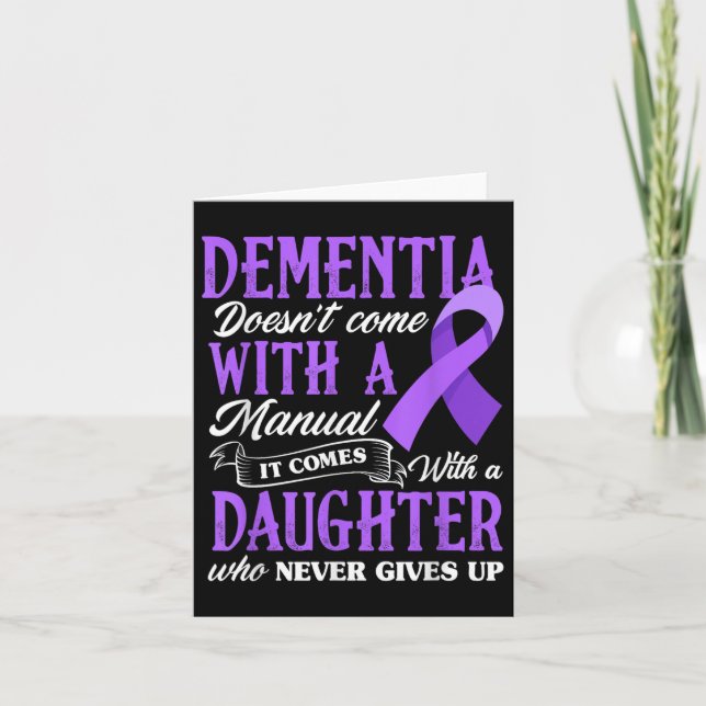 Dementia har en Kom med en handbok som kommer med  Kort (Framsida)