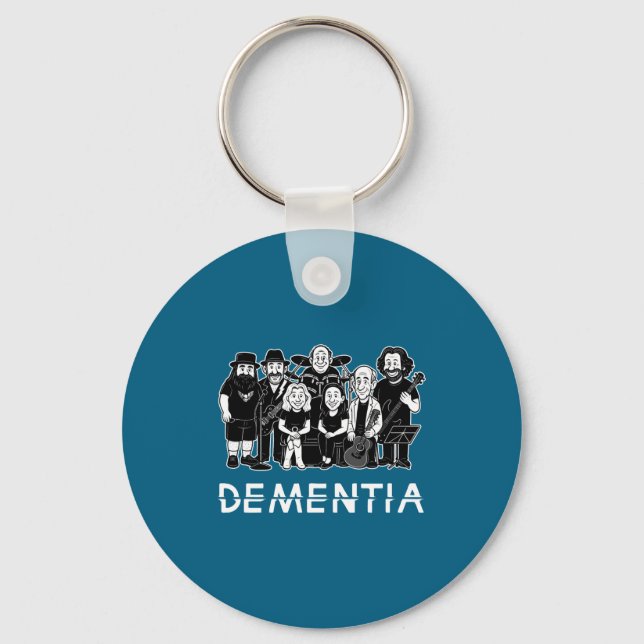 Dementia New Black _1  Nyckelring (Framsida)