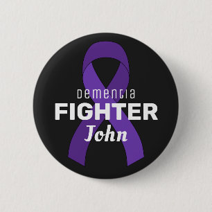 Dementia Ribbon Black-knapp Knapp