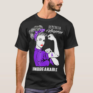 Dementia Warrior Unbryable Dementia Awareness T Shirt