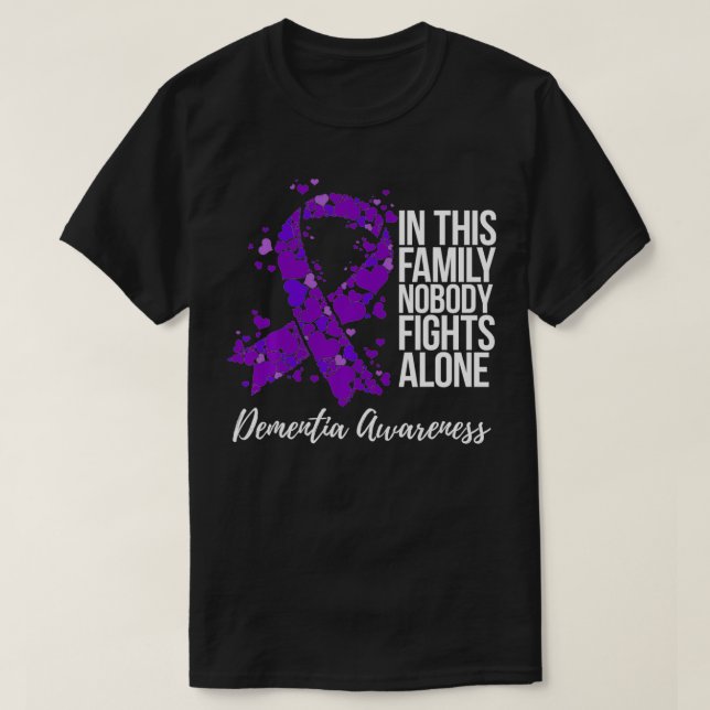 Dementialmedvetenhet om familjestöd t shirt (Design framsida)