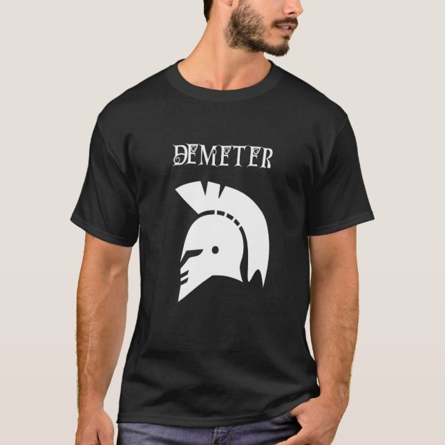 Demeter Costume Simple Greece God Workout Demeter  T Shirt (Framsida)