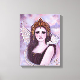 Demeter guddess med serpent av Renee Lavoie Canvastryck