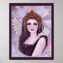 Demeter guddess med serpent av Renee Lavoie Poster