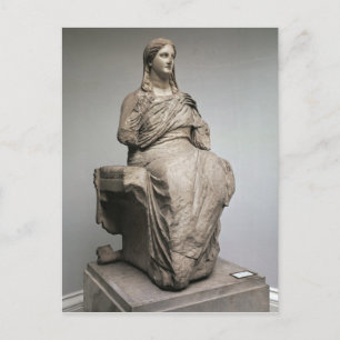 Demeter, staty från Knidos, Mindre Asien, c.350f.K Vykort