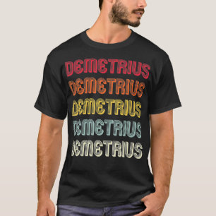 DEMETRIUS Gift Namn Personlig Funny Retro Birth T Shirt