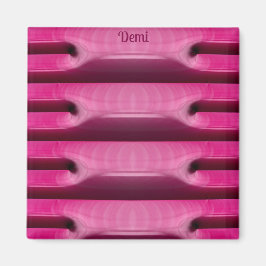 DEMI ~ BON BONS ~ Abstrakt Mönster ~ ROSA ~ Magnet