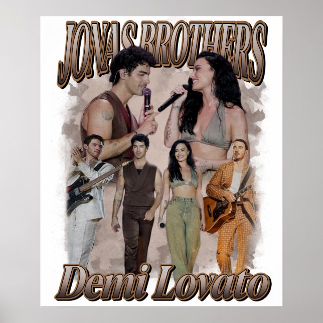 Demi Lovato Jonas Brother Poster (Framsidan)