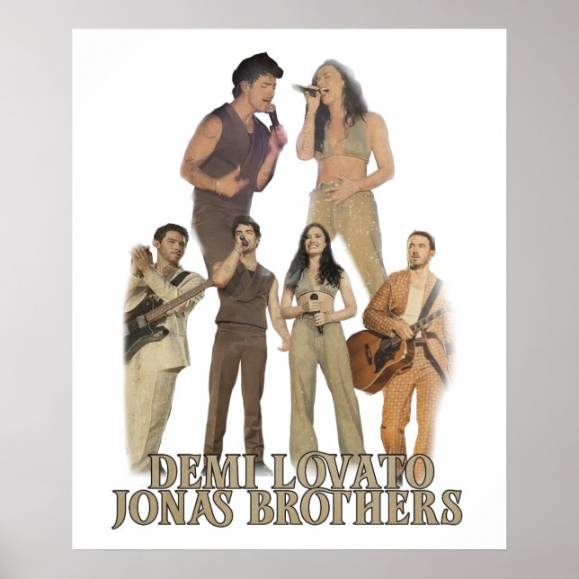 Demi Lovato Jonas Brothers  Poster (Framsidan)