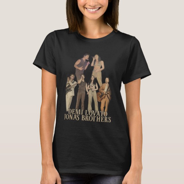 Demi Lovato Jonas Brothers T Shirt (Framsida)
