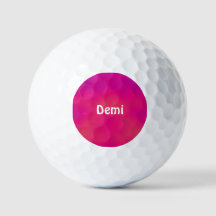 DEMI ~ Shades of Rosa mönstrad Golf Boll - unique