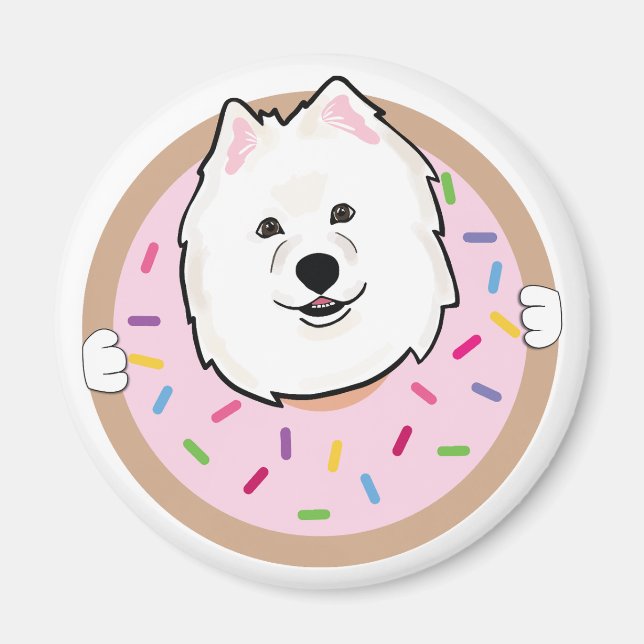 Demi the samoyed magnet (Framsidan)
