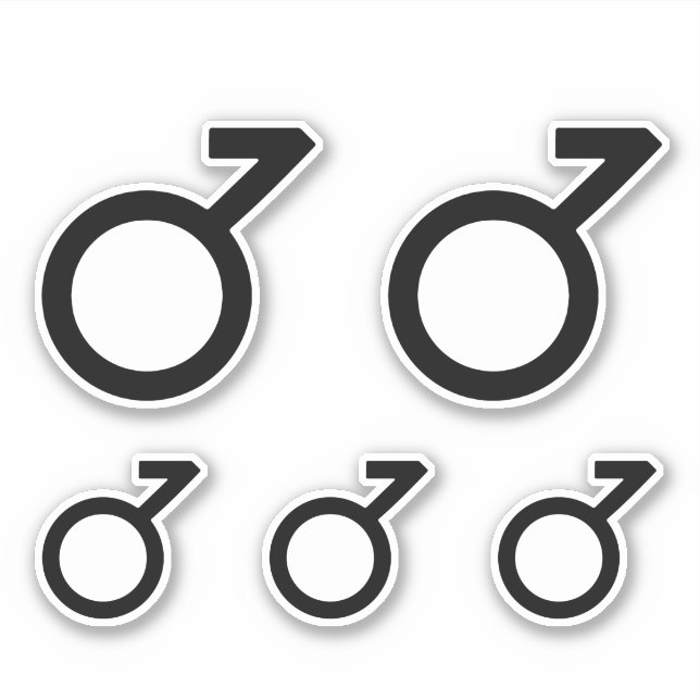 Demiboy könssymbol klistermärken (Framsida)