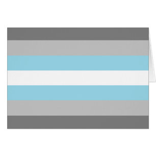 Demiboy Pride Flagga Hälsningskort