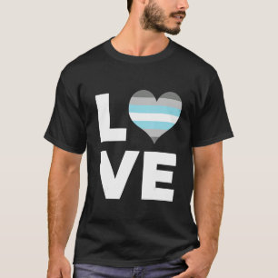 Demiboy Pride Flagga Kärlek Demiboy Flagga T Shirt