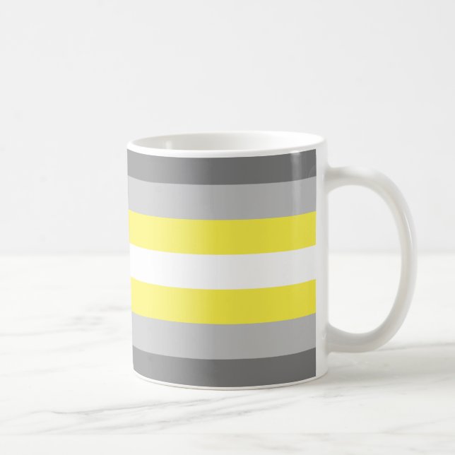 Demigender Pride Flagga Kaffemugg (Höger)