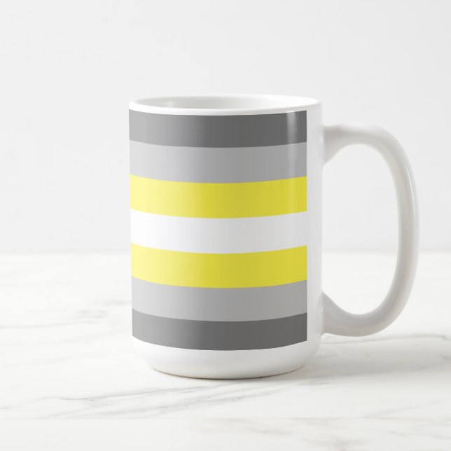 Demigender Pride Flagga Kaffemugg (Höger)