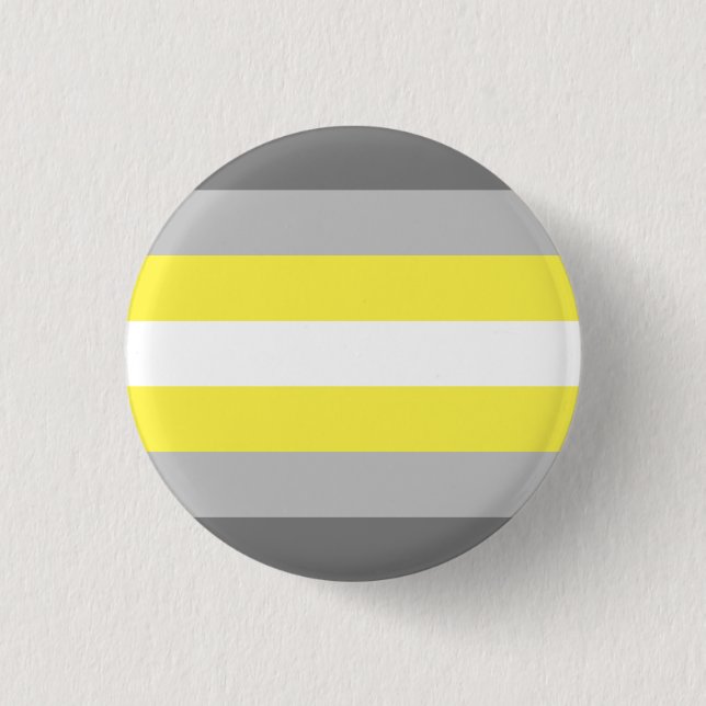 Demigender Pride Flagga Knapp (Framsida)