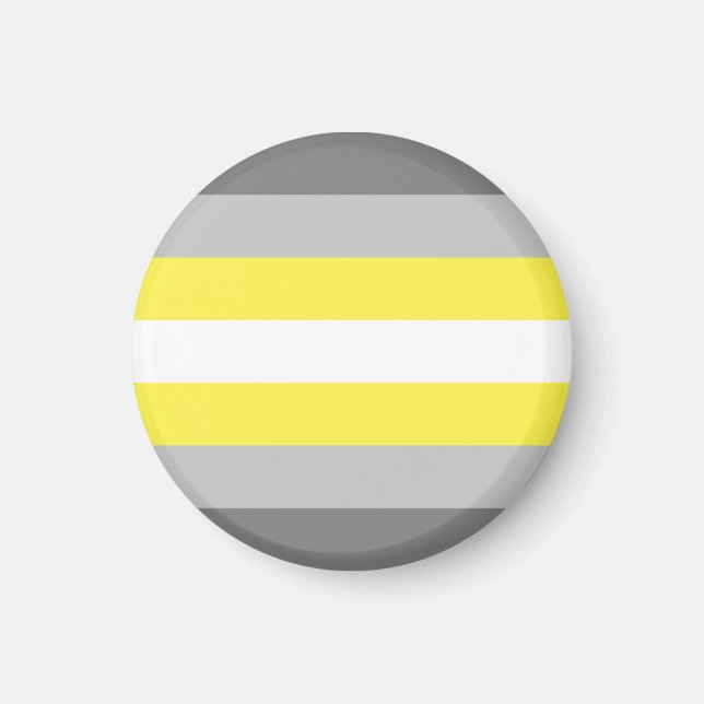 Demigender Pride Flagga Magnet (Framsidan)