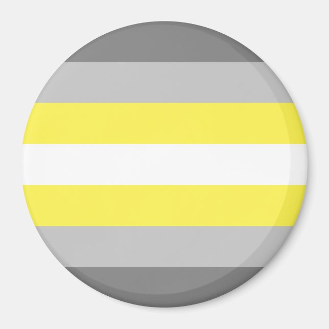 Demigender Pride Flagga Magnet (Framsidan)