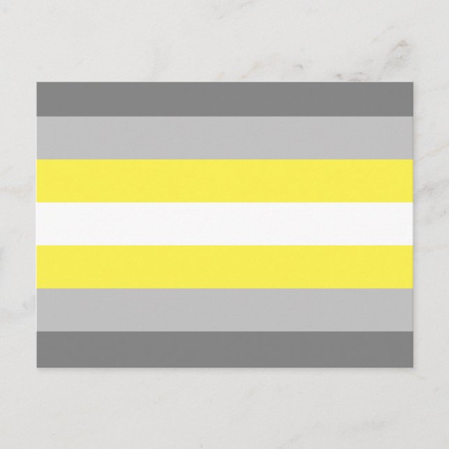 Demigender Pride Flagga Vykort (Framsida)