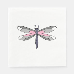 Demigirl Dragonfly Demigirl Pride Pappersservett