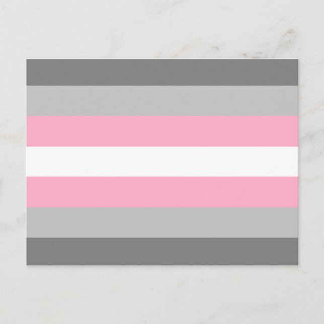 DemiGirl Flag Vykort (Framsida)