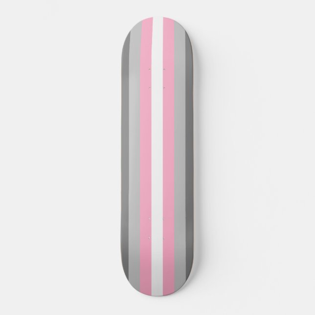 Demigirl Flagga (Demi Girl Pride) (Gender Identity Mini Skateboard Bräda 18,5 Cm (Framsida)