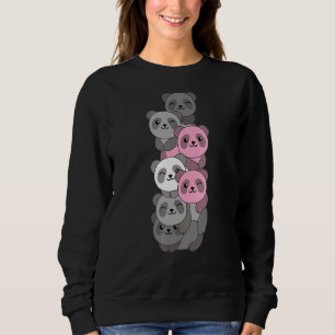 Demigirl Flagga Pile Pride Lgbtq Pandas Cute Demig T Shirt