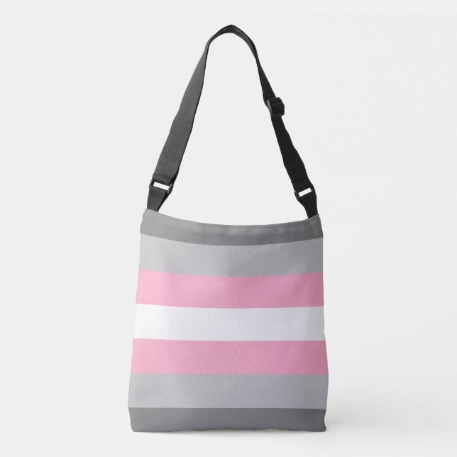 Demigirl Pride Flagga Axelväska (Framsida)