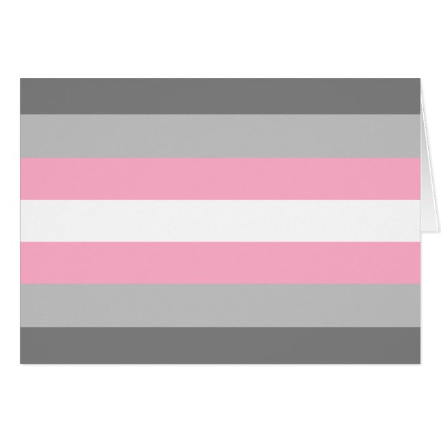 Demigirl Pride Flagga Hälsningskort (Framsidan Horizontal)