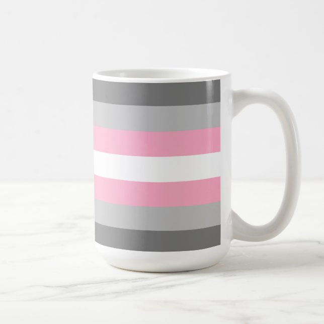 Demigirl Pride Flagga Kaffemugg (Höger)