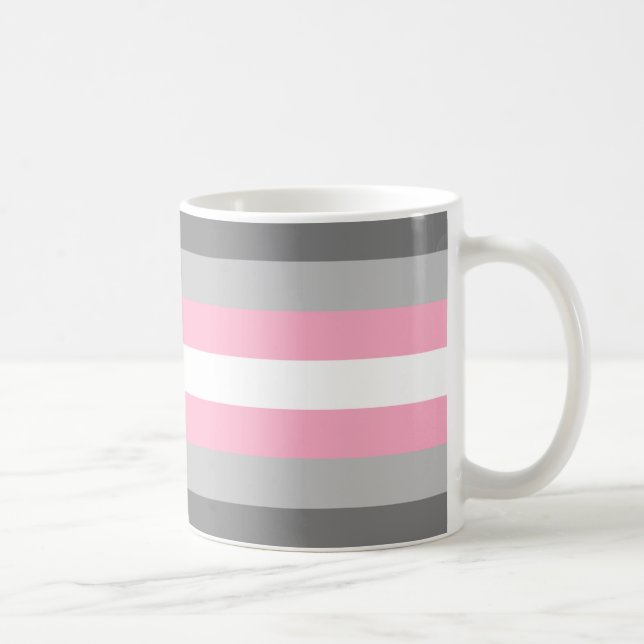 Demigirl Pride Flagga Kaffemugg (Höger)