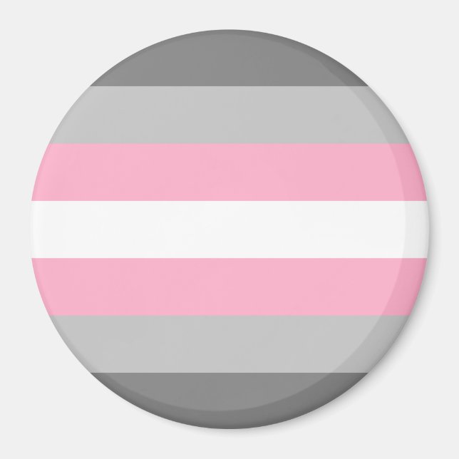 Demigirl Pride Flagga Magnet (Framsidan)