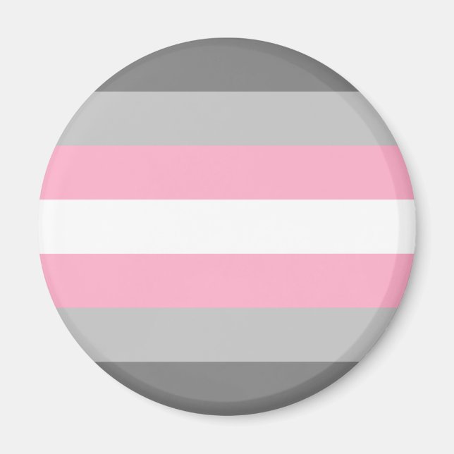 Demigirl Pride Flagga Magnet (Framsidan)
