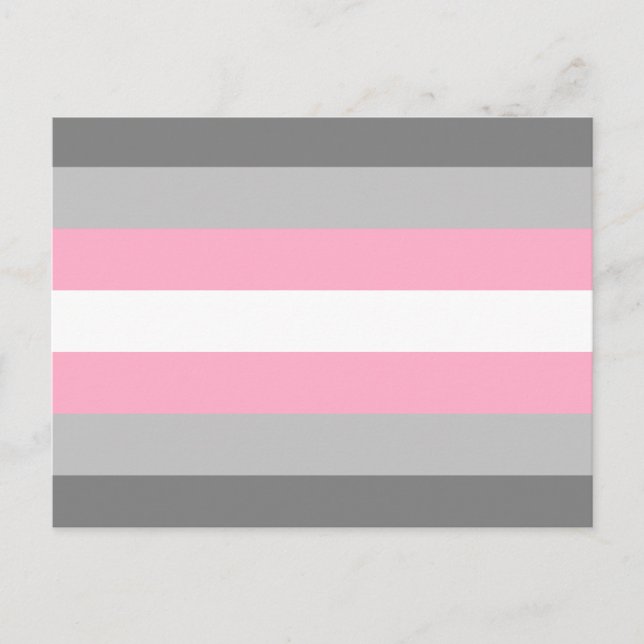 Demigirl Pride Flagga Vykort (Framsida)