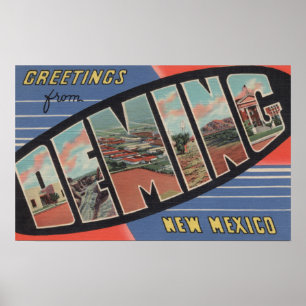 Deming nya - mexico - stora brevplatser poster