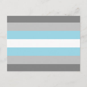 Demipojke Pride Flagga Vykort