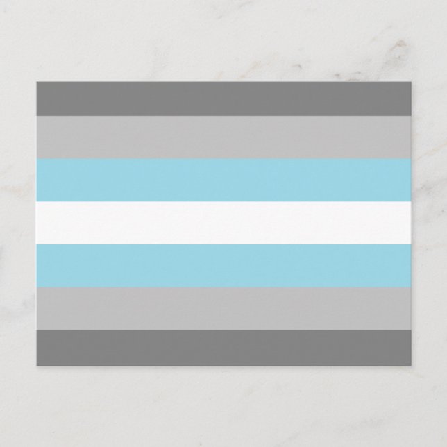 Demipojke Pride Flagga Vykort (Framsida)