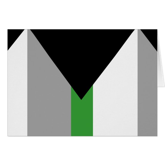 Demiromantiska Prideflagga Hälsningskort (Framsidan Horizontal)