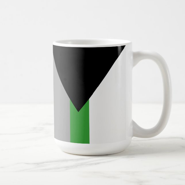 Demiromantiska Prideflagga Kaffemugg (Höger)