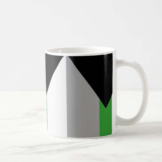 Demiromantiska Prideflagga Kaffemugg (Höger)