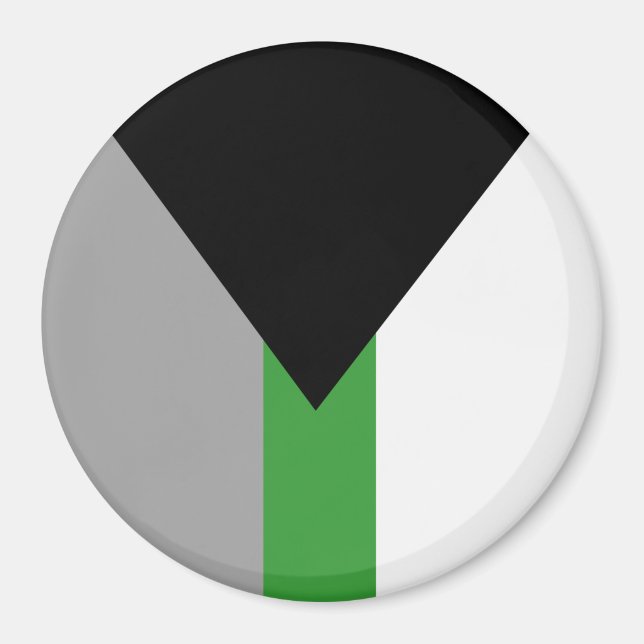 Demiromantiska Prideflagga Magnet (Framsidan)