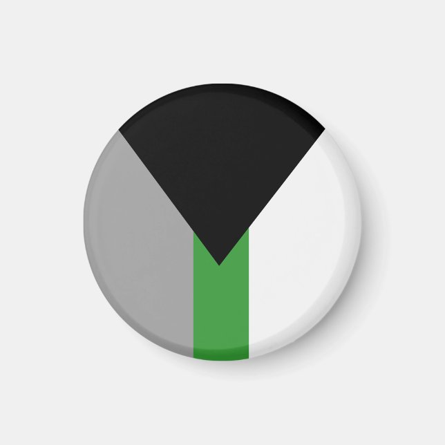 Demiromantiska Prideflagga Magnet (Framsidan)