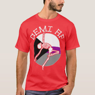 Demiseual Gay Skeleton siual Identity Nonbinary T Shirt