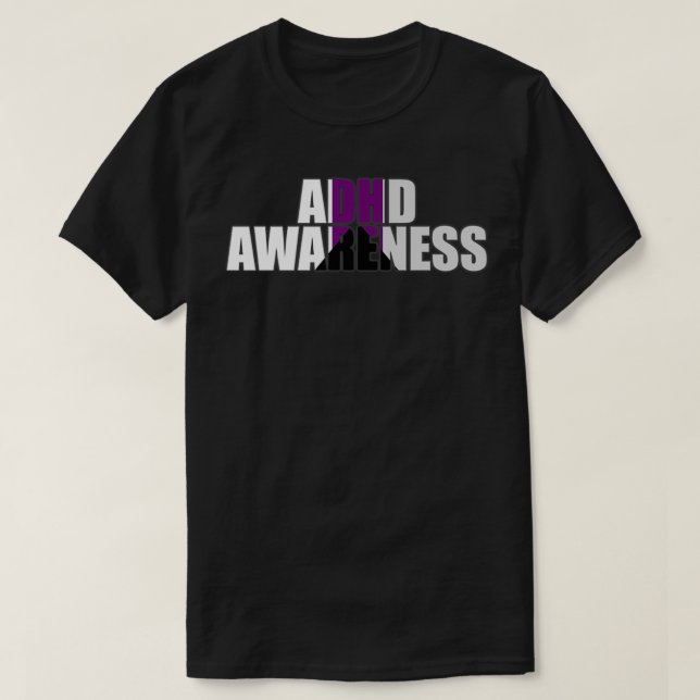 Demisexual ADHD-medvetenhet T Shirt (Design framsida)